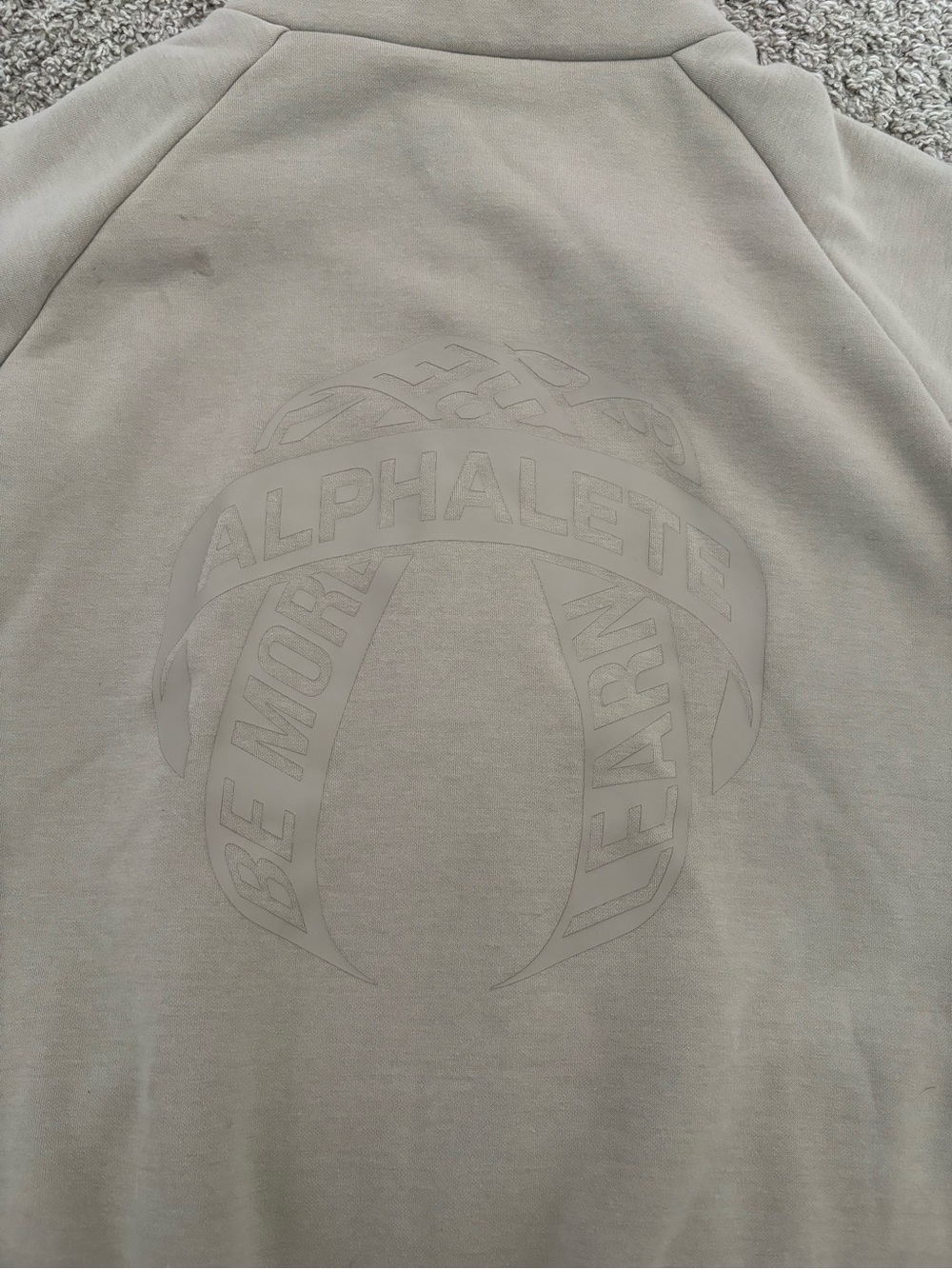 Alphalete Light Beige Full-Zip Track Jacket - Picture 5 of 5